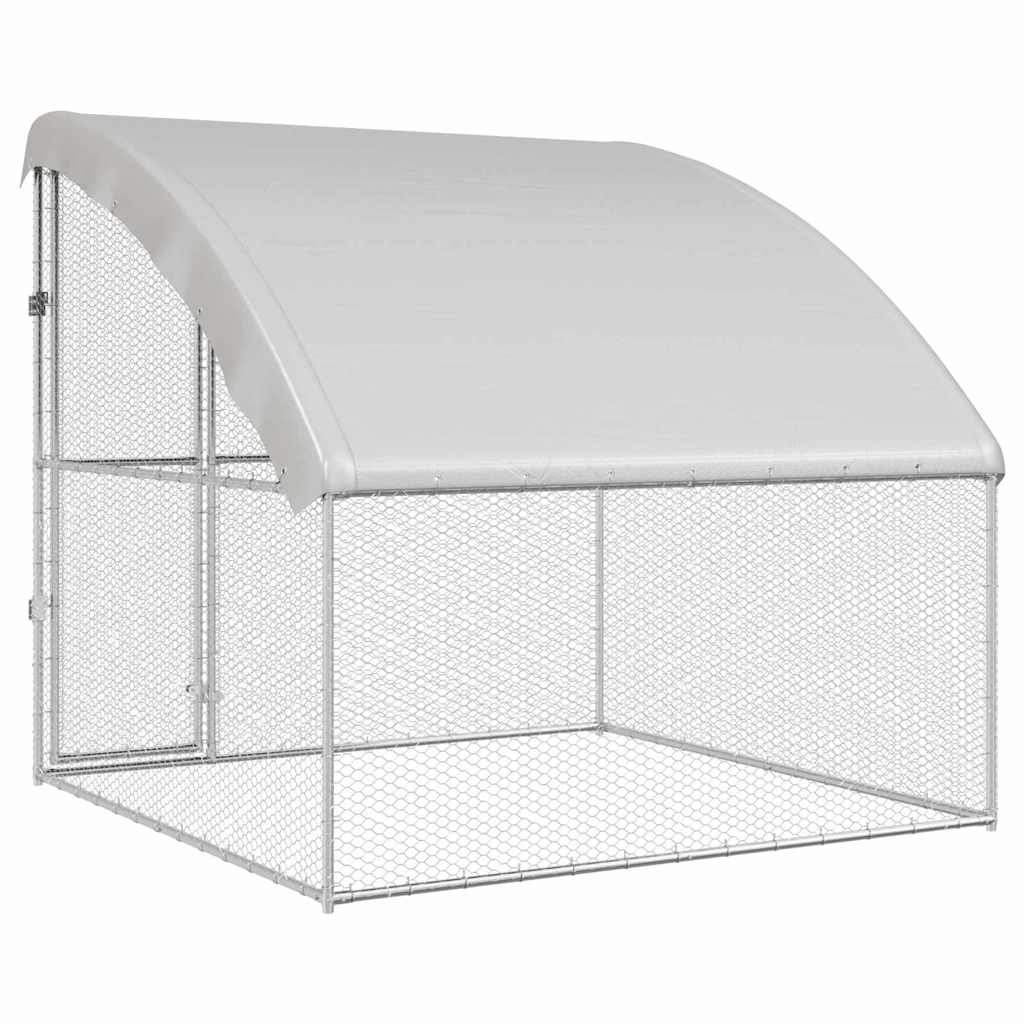 Kippenhok Zilver 2 X 2 X 2 M Gegalvaniseerd Staal