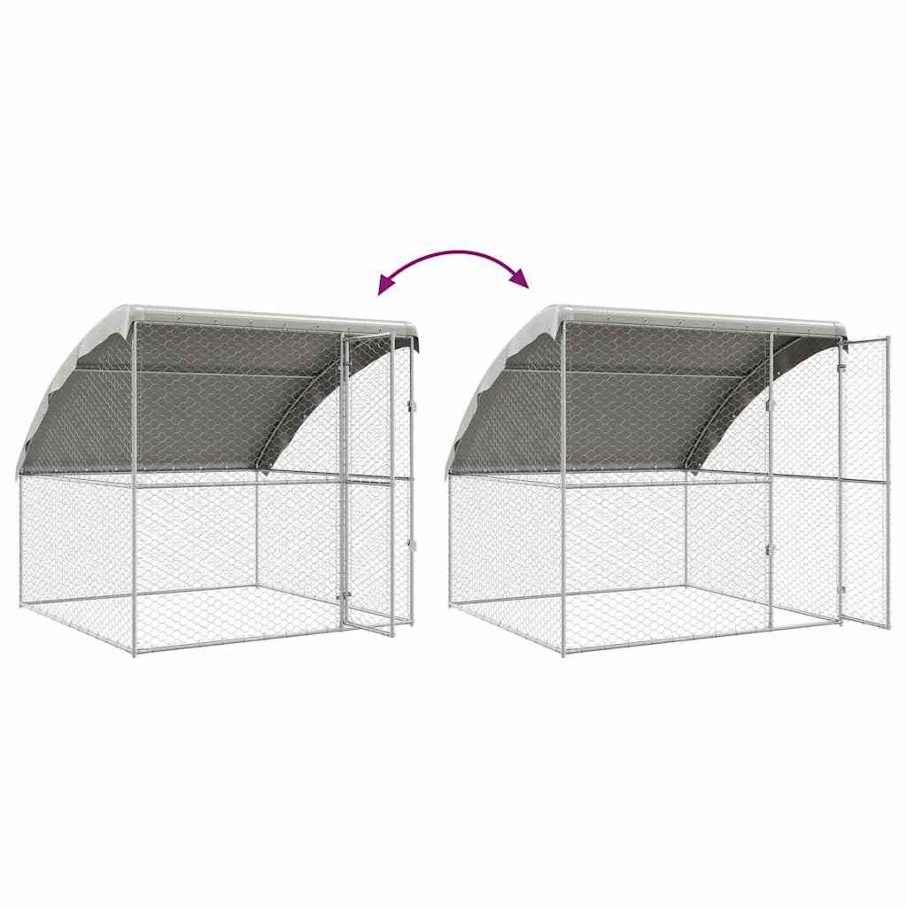 Hondenhok Zilver 2 X 2 X 2 M Gegalvaniseerd Staal