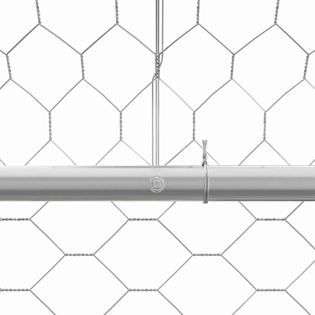 Hondenhok Zilver 2 X 2 X 2 M Verzinkt Staal