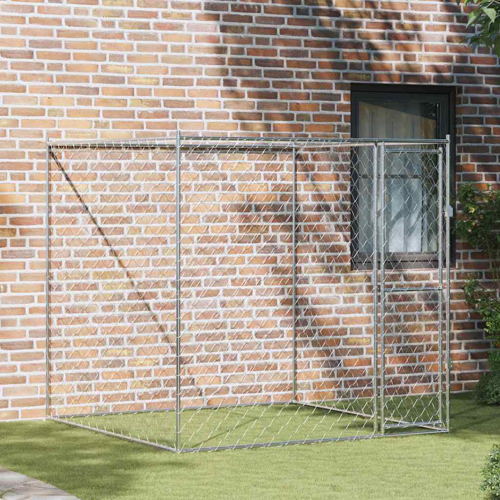 Hondenbench Zilver 600 X 200 X 200 Cm Gegalvaniseerd Staal