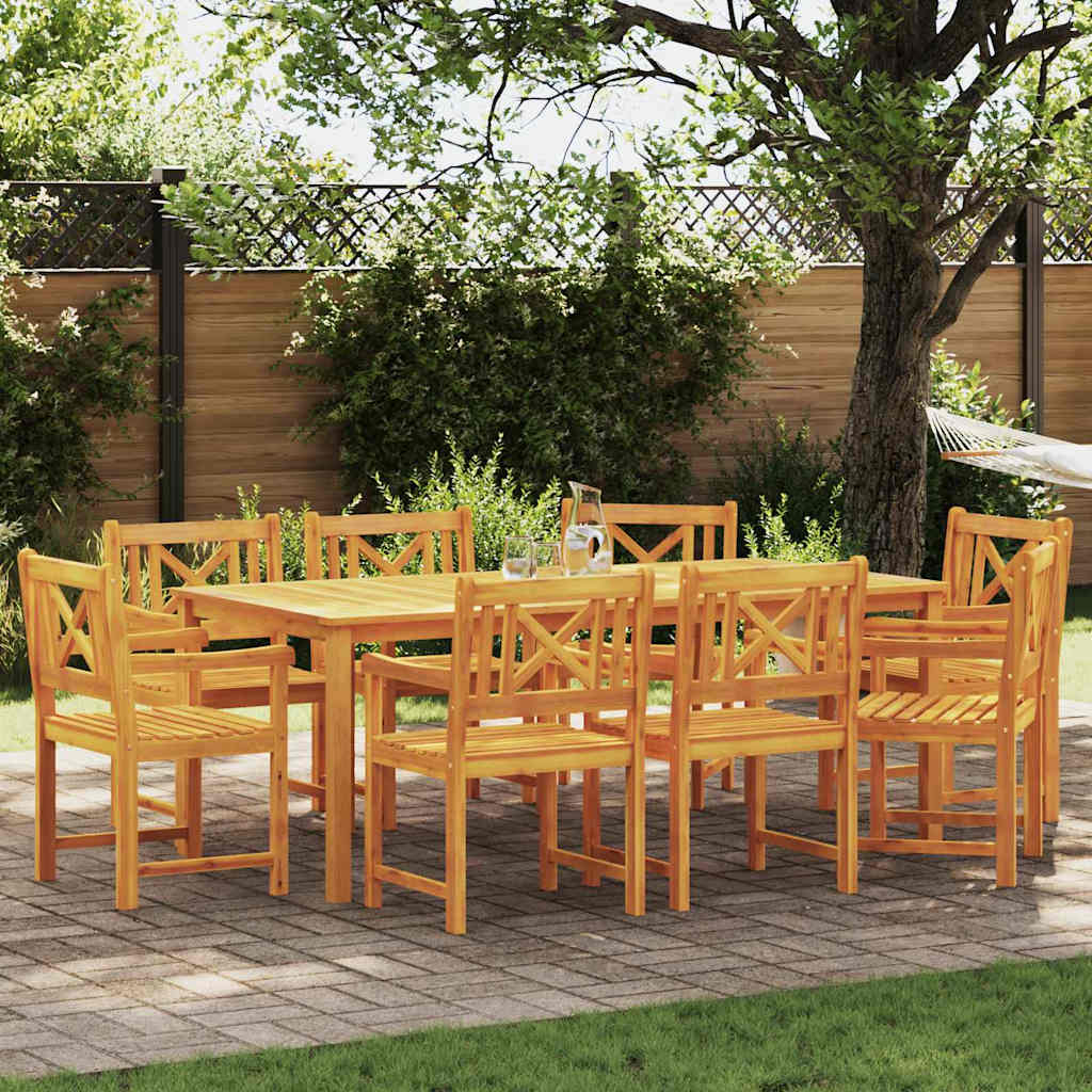 Tuin Eettafelset 7 St Bruin Massief Acaciahout