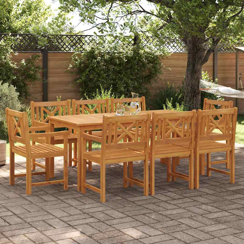 Tuin Eettafelset 7 St Bruin Massief Acaciahout