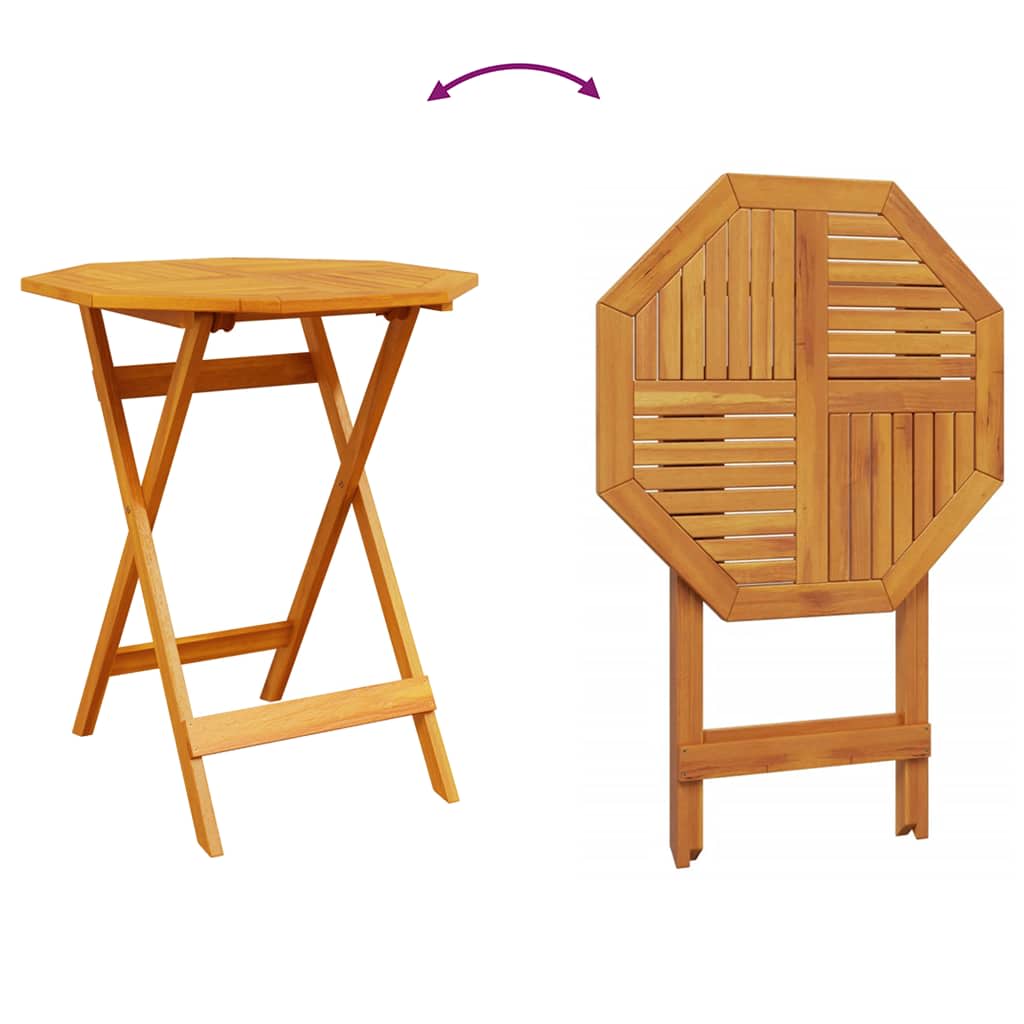 Vouw Bistro Set 3 St Bruin Massief Acaciahout