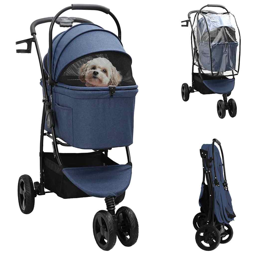 Opvouwbare Huisdierenwagen 78 X 54 X 101 Cm Polyester