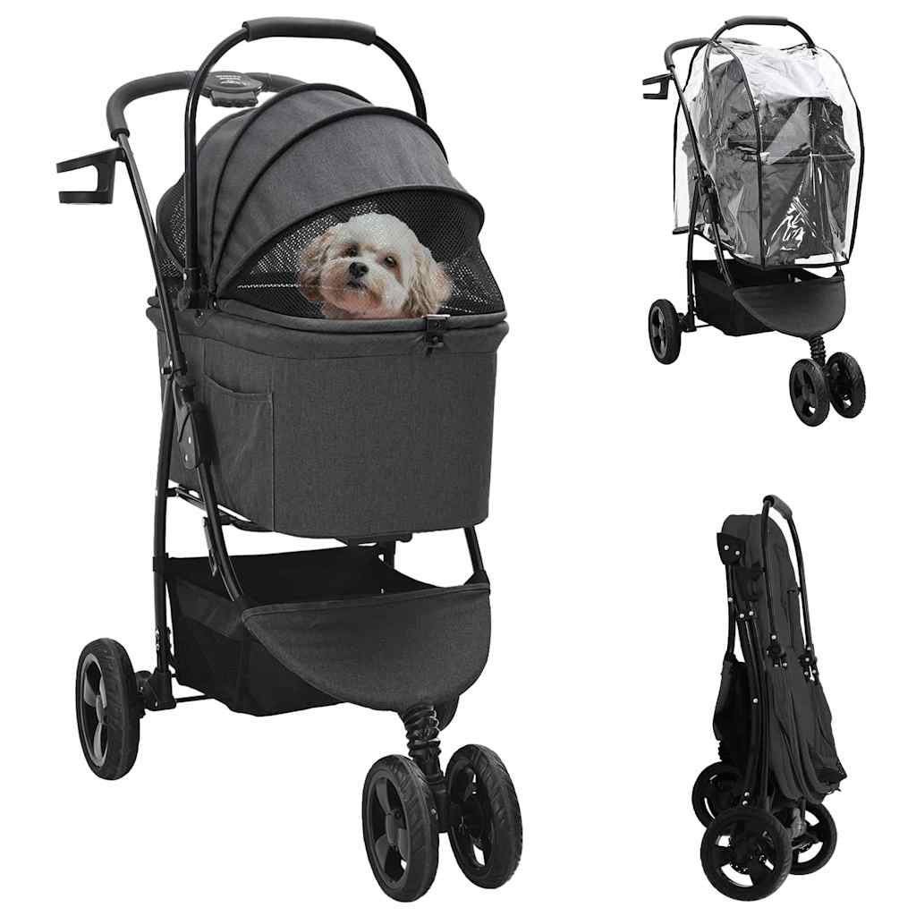 Opvouwbare Huisdierenwagen 78 X 54 X 101 Cm Polyester