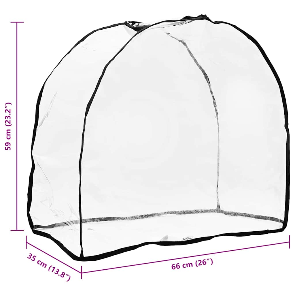 Huisdier Buggyhoes Met Opslag Transparant 66 X 35 X 59 Cm Pvc