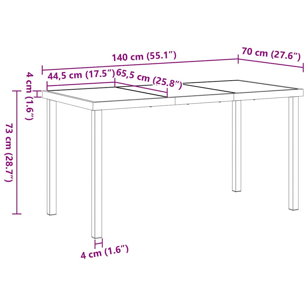Tuin Eettafelset 5 St Zwart Poly Rattan