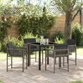 Tuin Eettafelset 5 St Poly Rattan