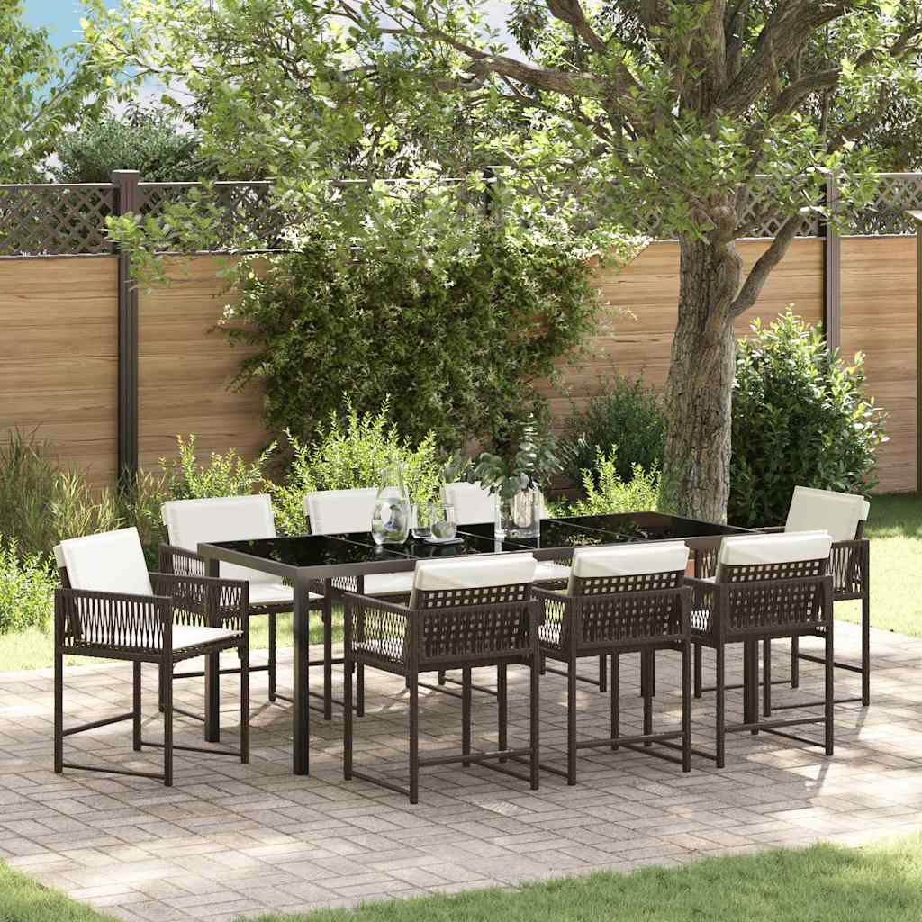 Tuin Eettafelset 5 St Poly Rattan