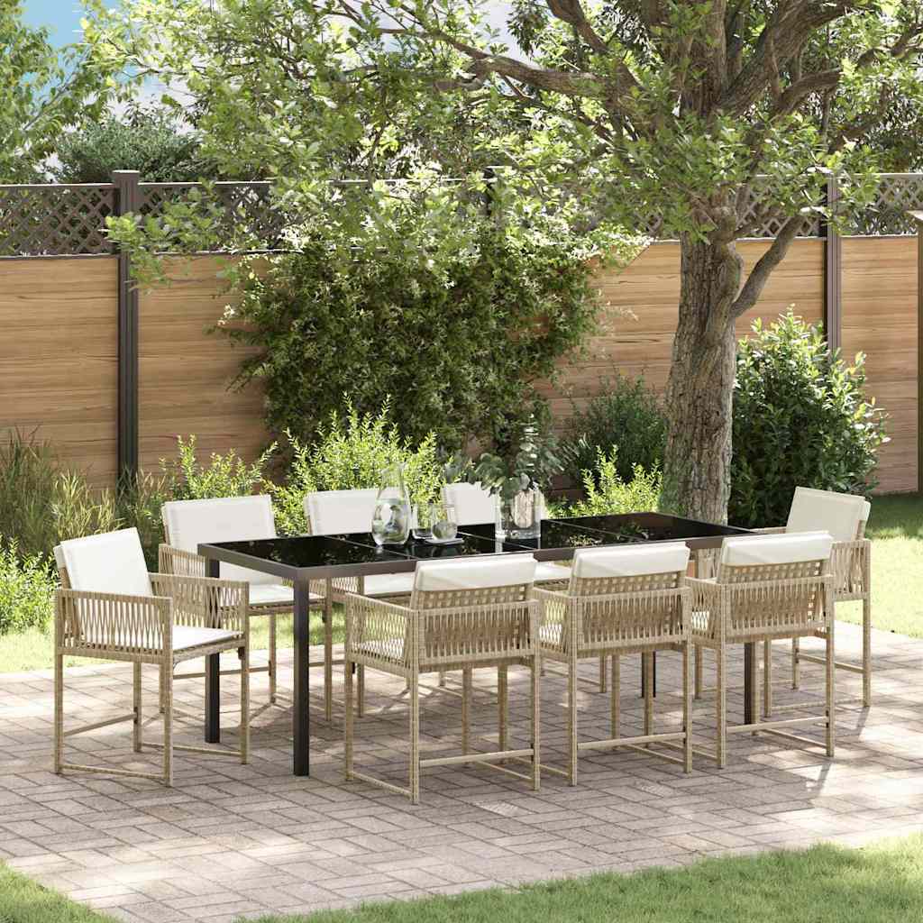 Tuin Eettafelset 5 St Poly Rattan