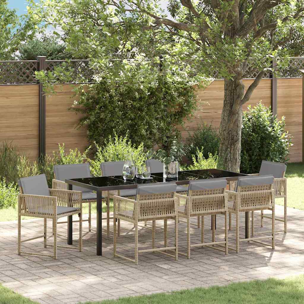 Tuin Eettafelset 5 St Poly Rattan