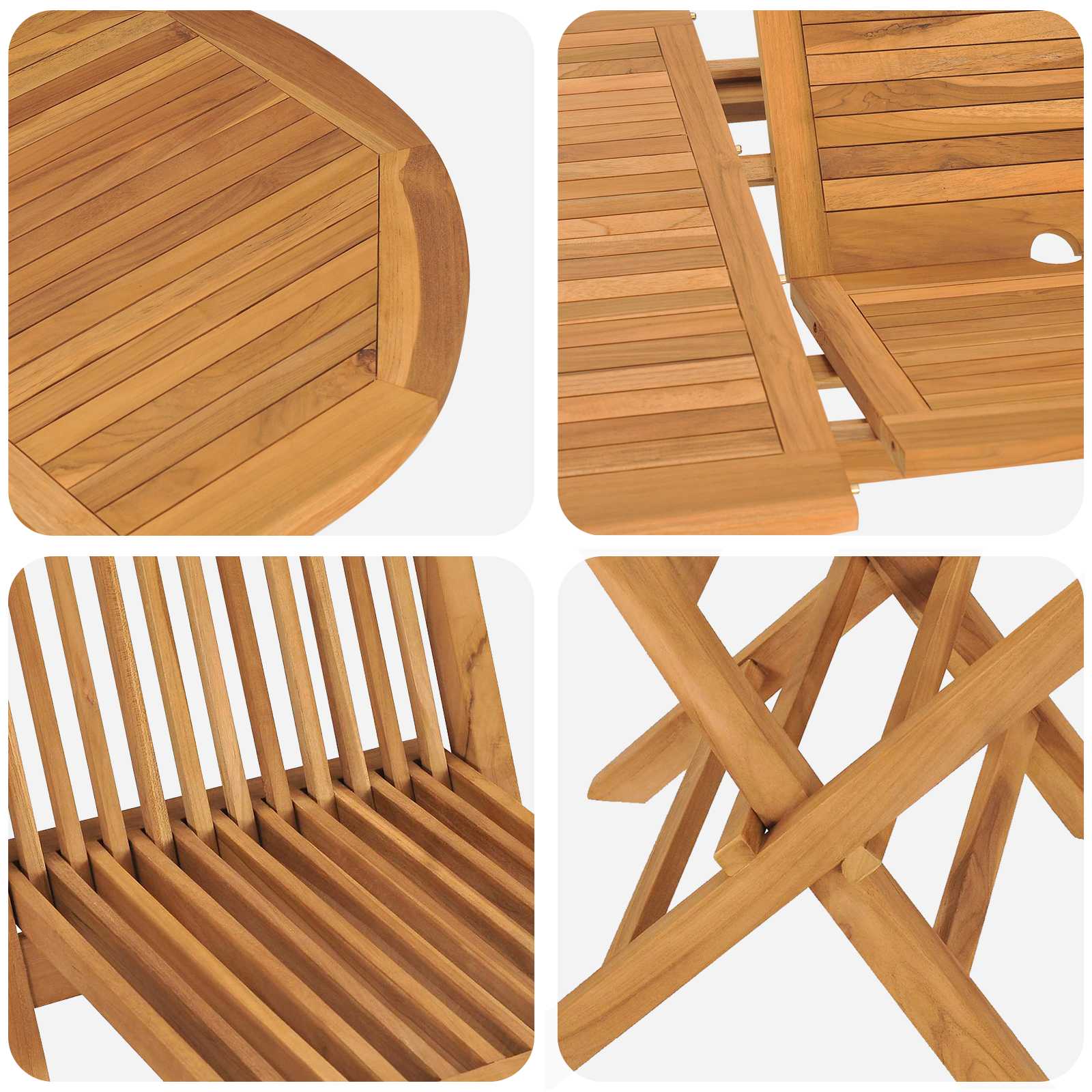 Tuin Eettafelset 5 St Bruin Massief Teakhout