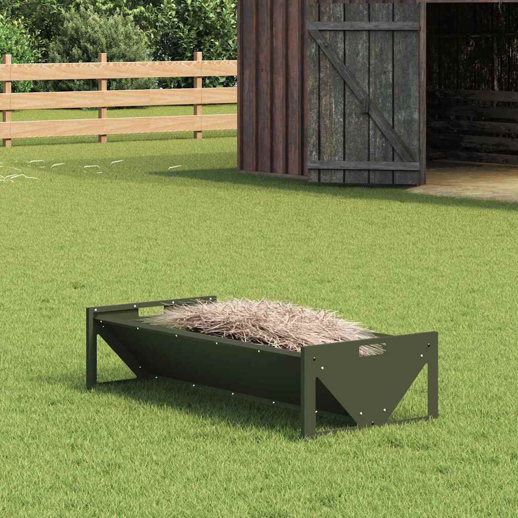 Voederbak Voor Vee Zilver 108 X 50 X 28 Cm 10 Kg