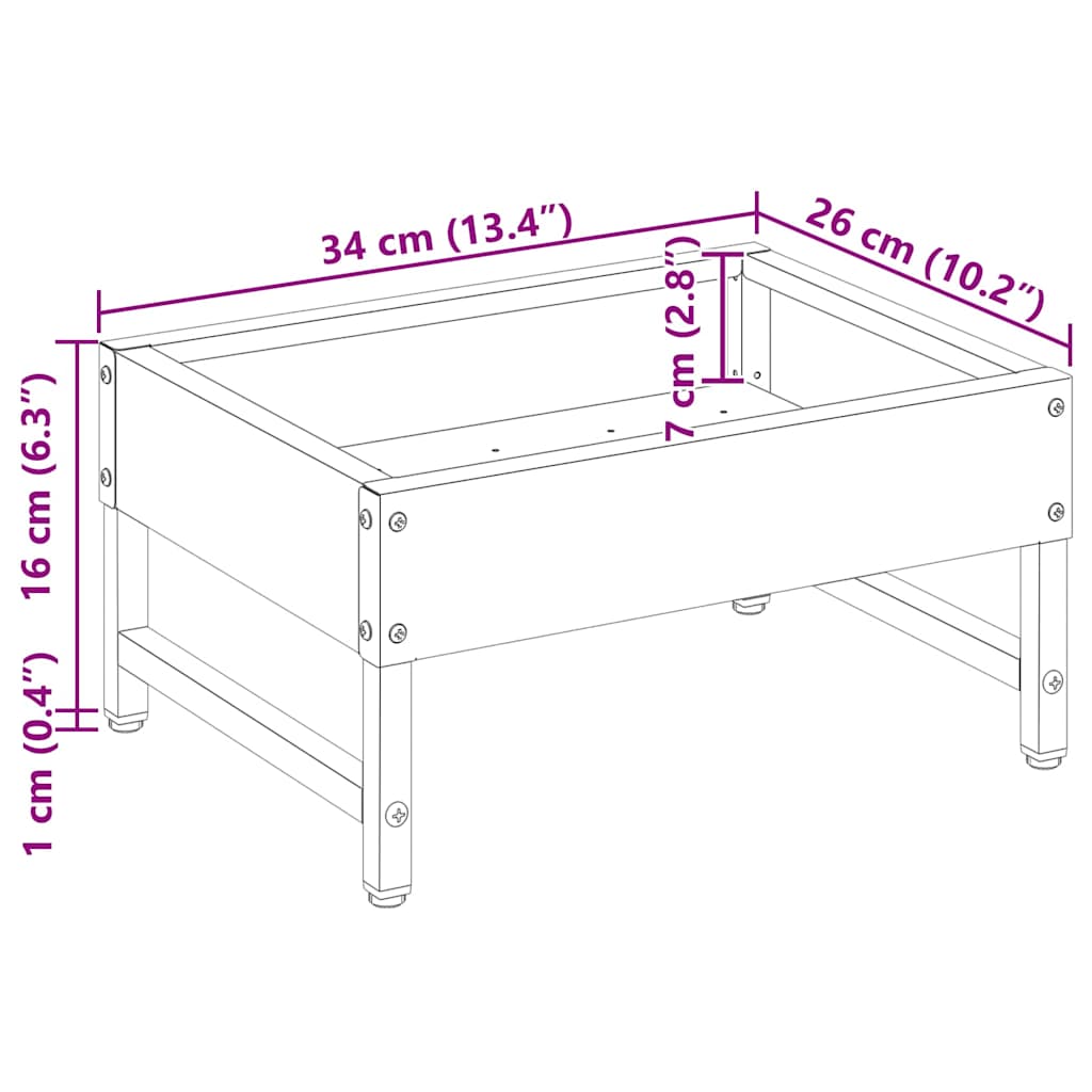 Vogeleter Zilver 80 X 28 X 13.5 Cm