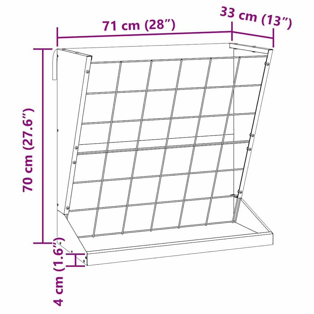 Hooi Feeder Zilver 71 X 33 X 70 Cm 5 Kg Gegalvaniseerd Staal