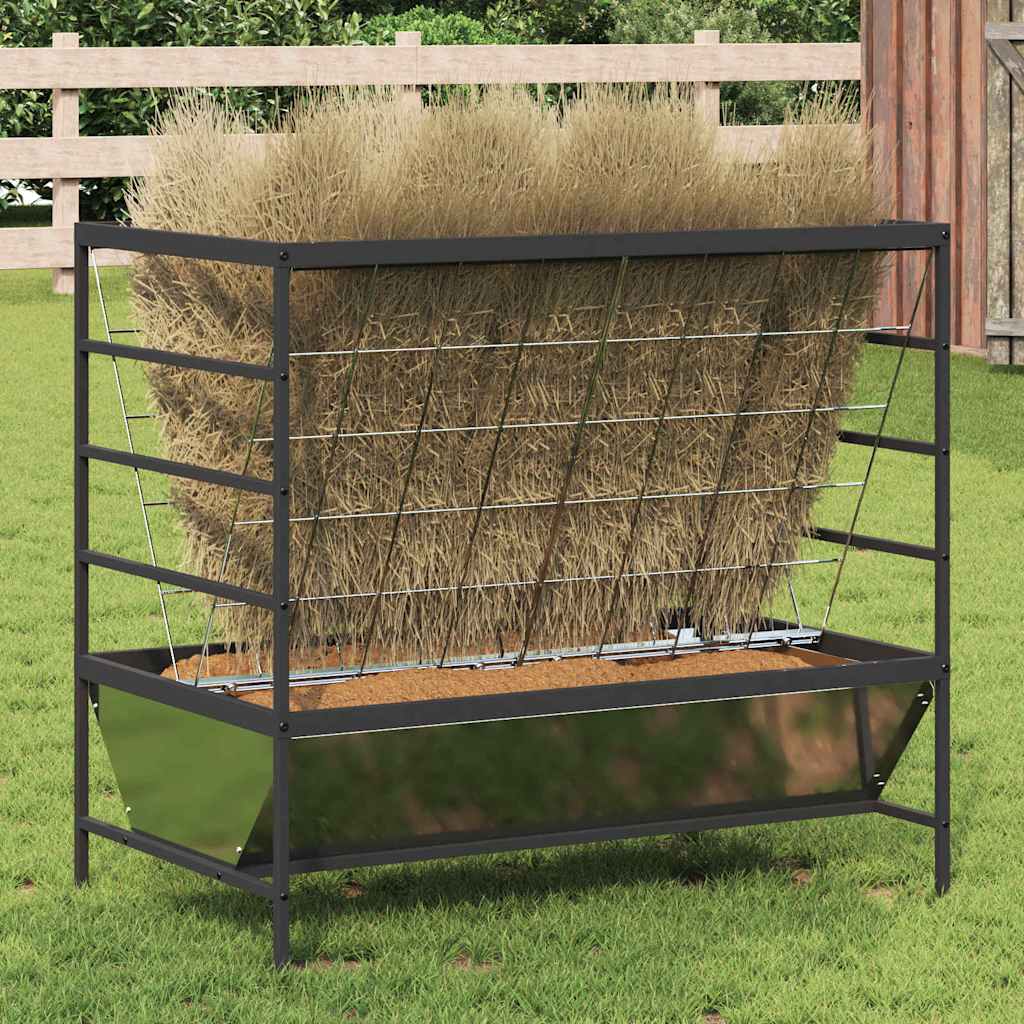 Vee Voeder Zilver 100 X 60 X 90 Cm 15 Kg Gegalvaniseerd Staal