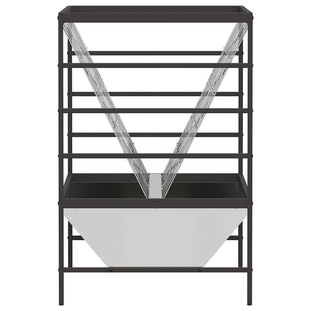 Vee Voeder Zilver 100 X 60 X 90 Cm 15 Kg Gegalvaniseerd Staal