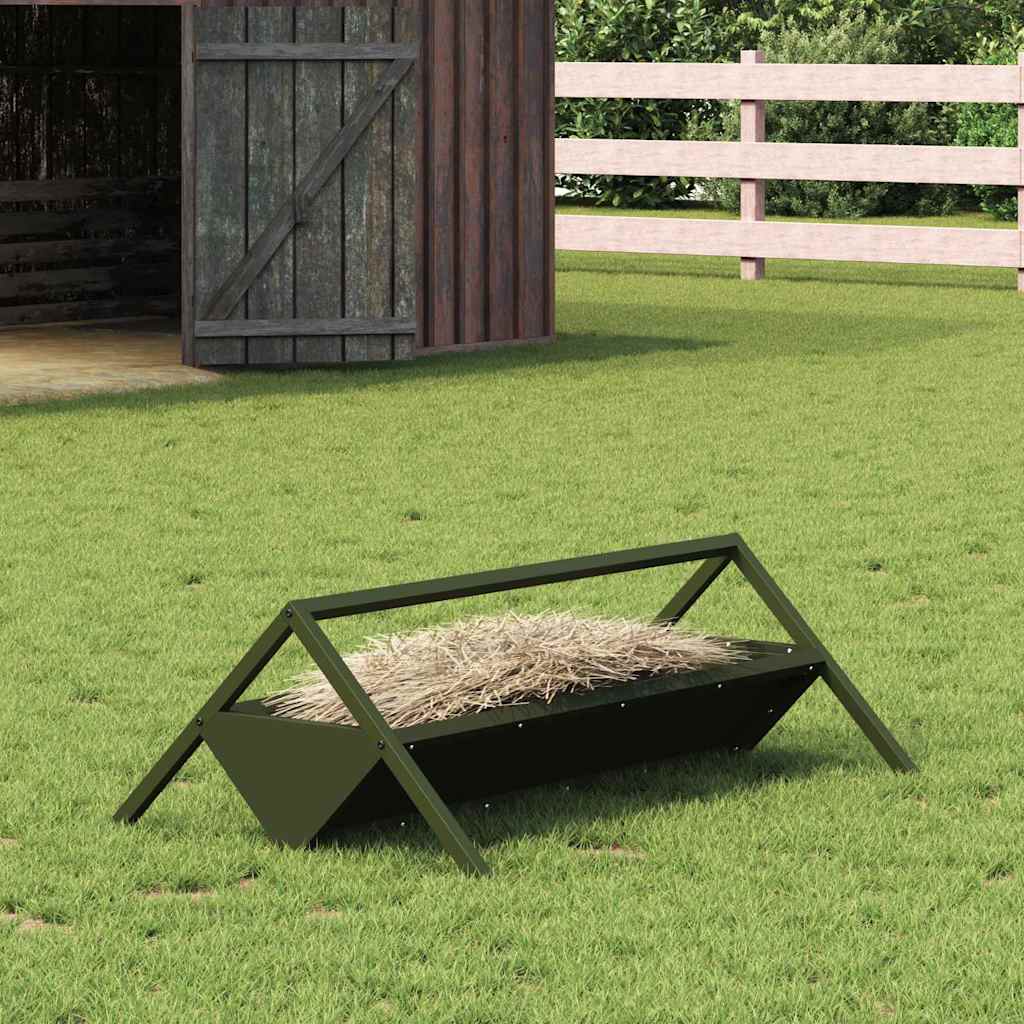 Voederbak Voor Vee Zilver 111 X 76 X 38 Cm 10 Kg