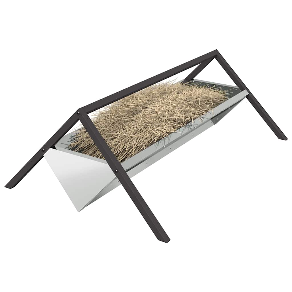 Voederbak Voor Vee Zilver 111 X 76 X 38 Cm 10 Kg