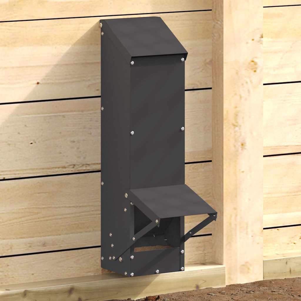 Kip Voerbak Zilver 13 X 12 X 51 Cm Gegalvaniseerd Staal