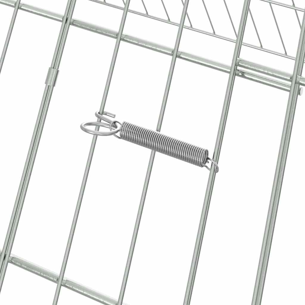 Kippenhok Zilver 650 X 100 X 85 Cm Gegalvaniseerd Staal