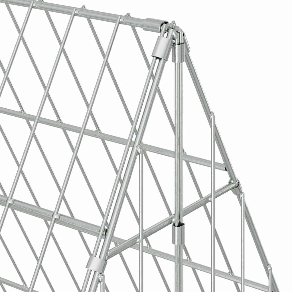 Kippenhok Zilver 650 X 100 X 85 Cm Gegalvaniseerd Staal
