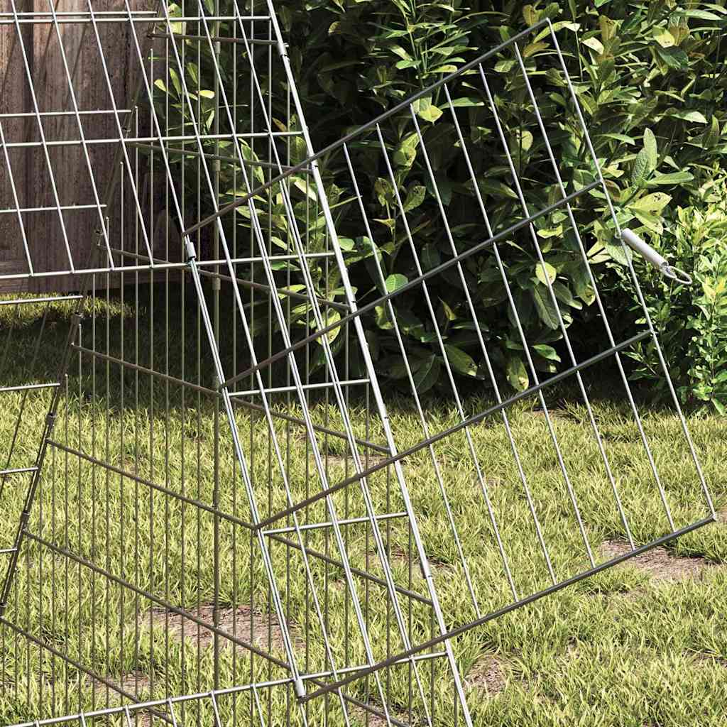Kippenhok Zilver 650 X 100 X 85 Cm Gegalvaniseerd Staal