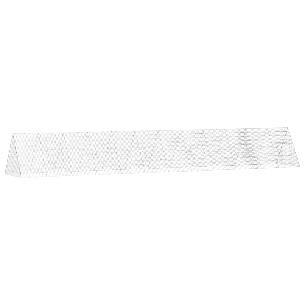 Kippenhok Zilver 650 X 100 X 85 Cm Gegalvaniseerd Staal