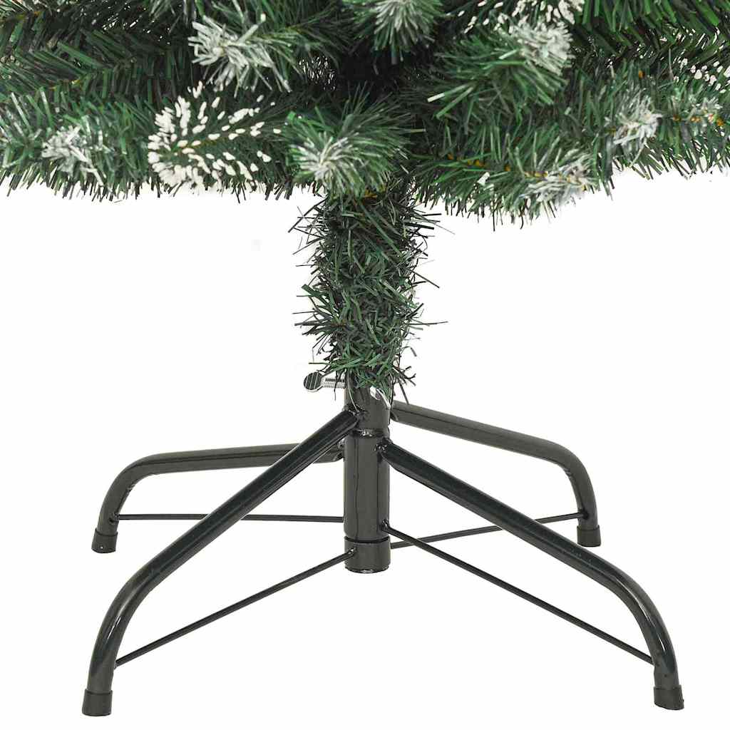 Kunstmatige Slanke Kerstboom Groen En Wit