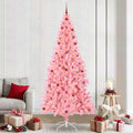 Kerstboom Met 300 Led Met Standaard Pvc Roze