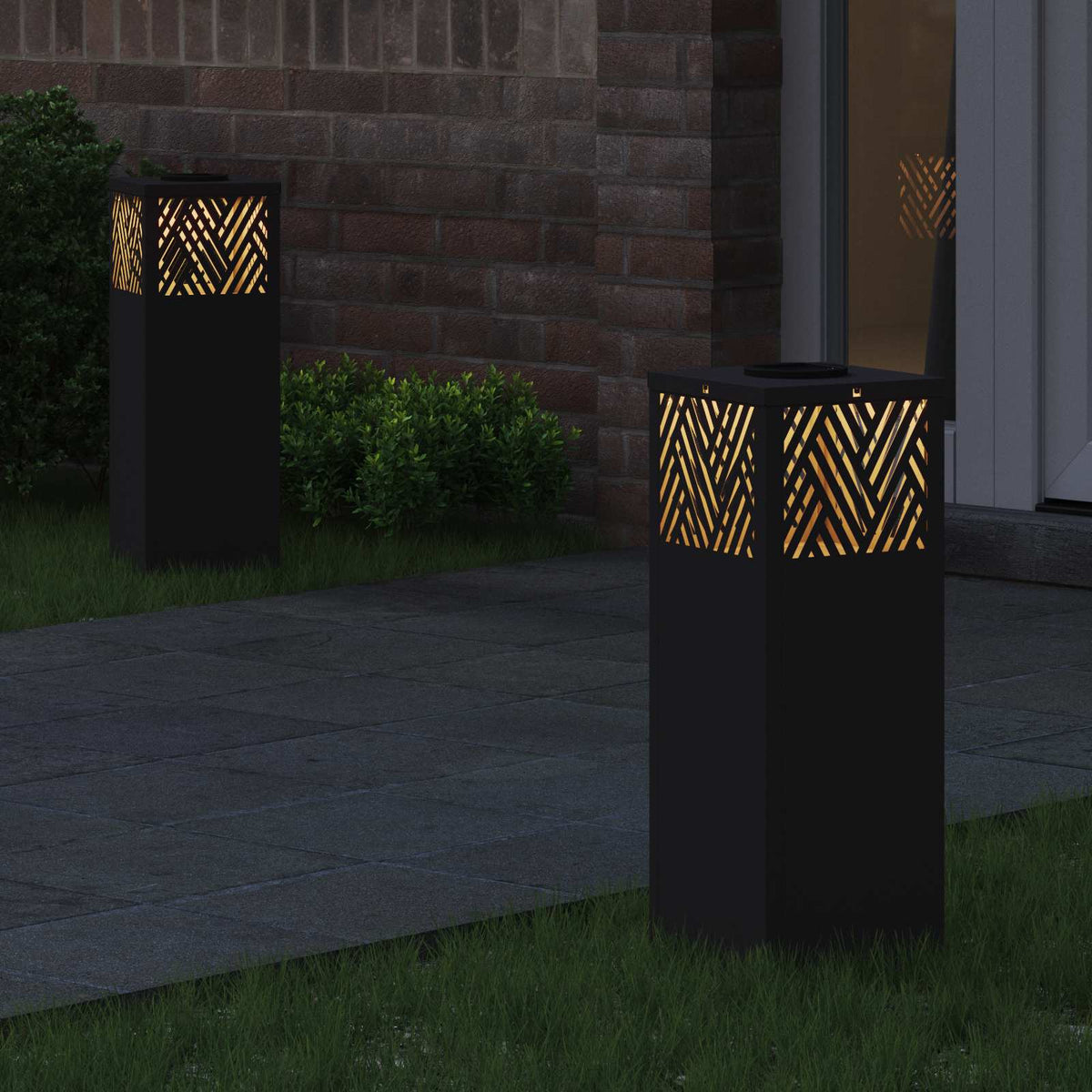 Solar Led Pad Licht 2 St Warmwit