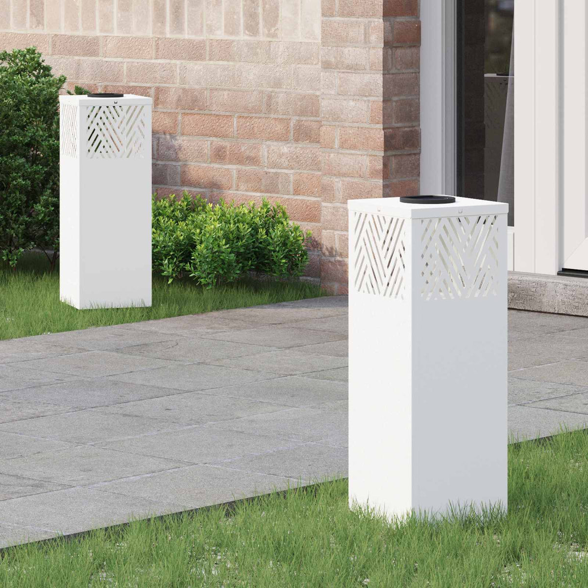 Solar Led Pad Licht 2 St Warmwit
