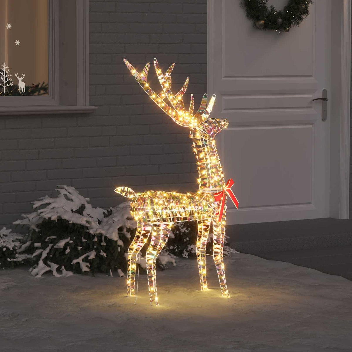 3D Rendier 140 Led's Warmwit