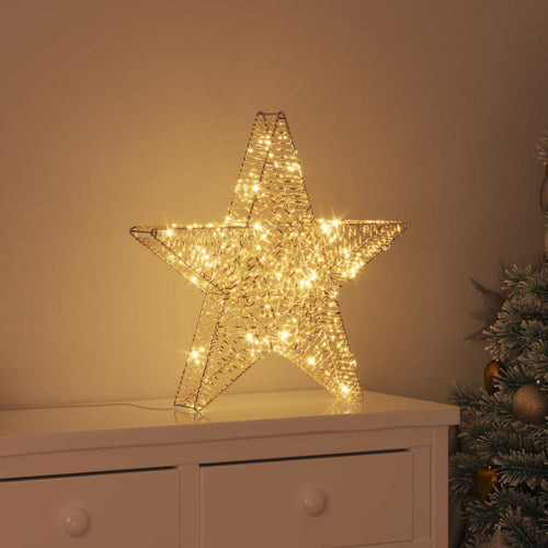 3D Ster 50 Led's Warmwit 55 X 52.5 X 9 Cm Pet