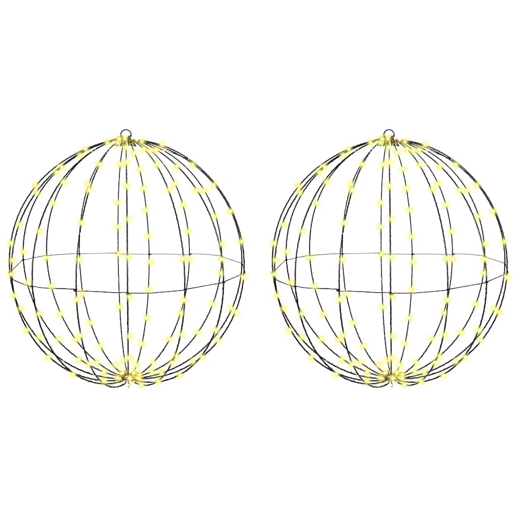 Bal 2 St 60 X 60 X 62 Cm Metaal 384 Led's