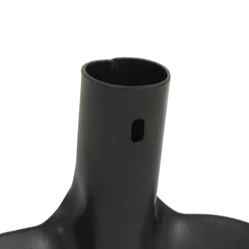 Schep Hoofd 4 St Zwart Gepoedercoat Staal