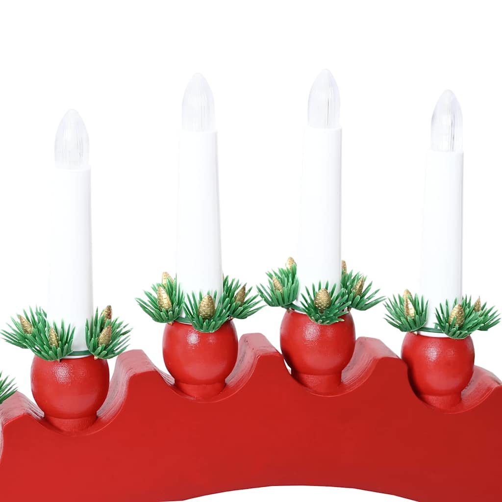 Kerst Kaarsenboog Met 10 Led Kaarsen 3 St Led's Warmwit