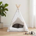 Dieren Teepee Met Kussen Wit 60 X 60 X 70 Cm Polyester