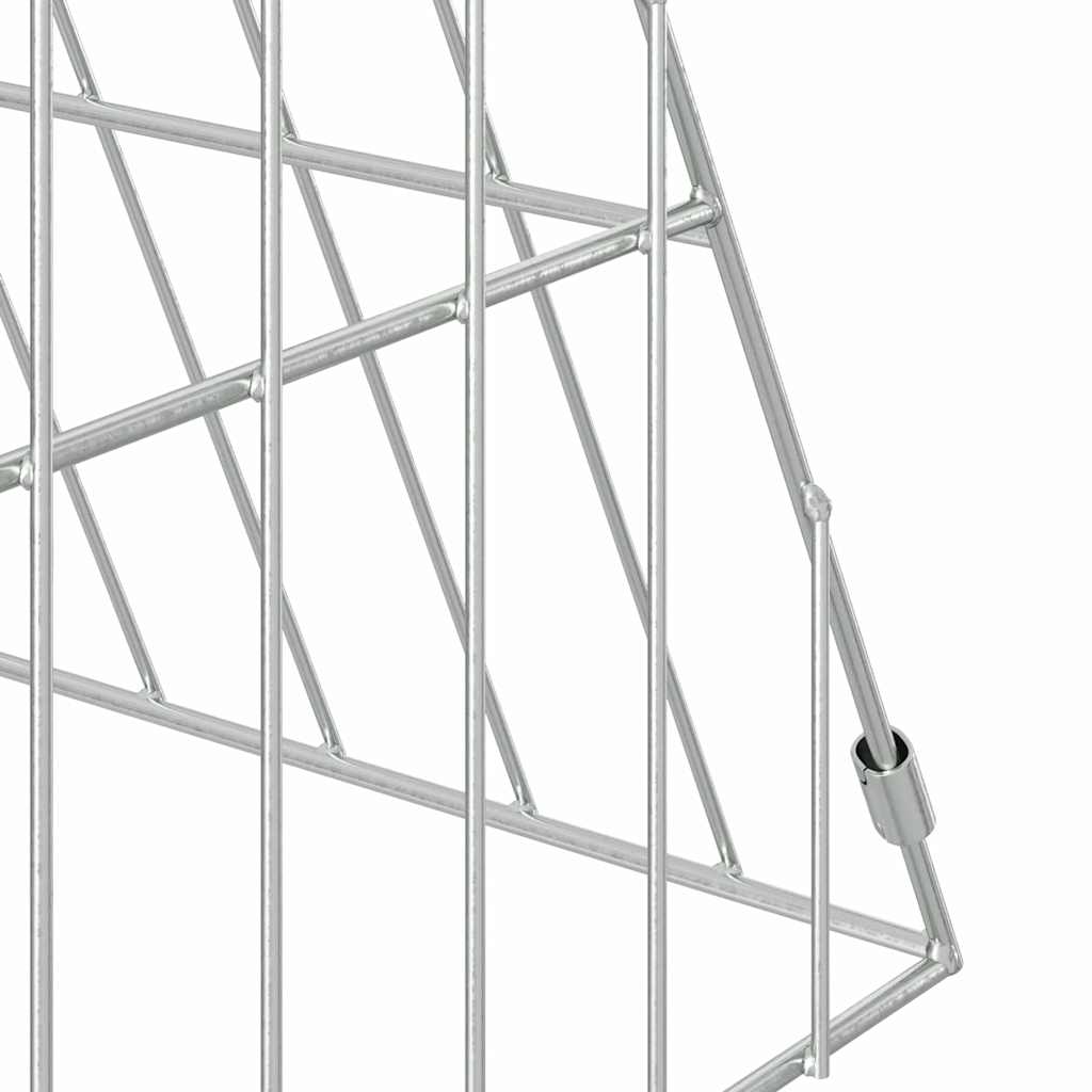 Konijnenkooi Zilver 650 X 55 X 55 Cm Gegalvaniseerd Staal