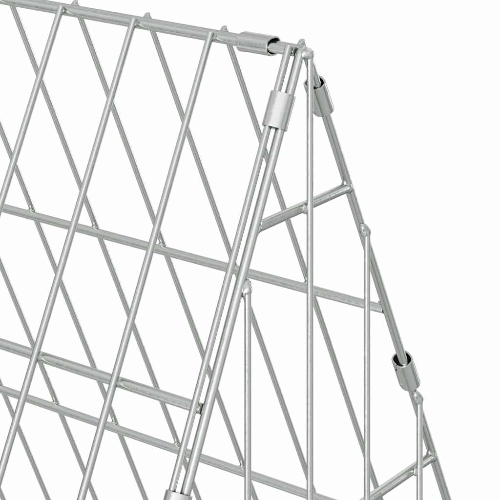 Konijnenkooi Zilver 650 X 55 X 55 Cm Gegalvaniseerd Staal