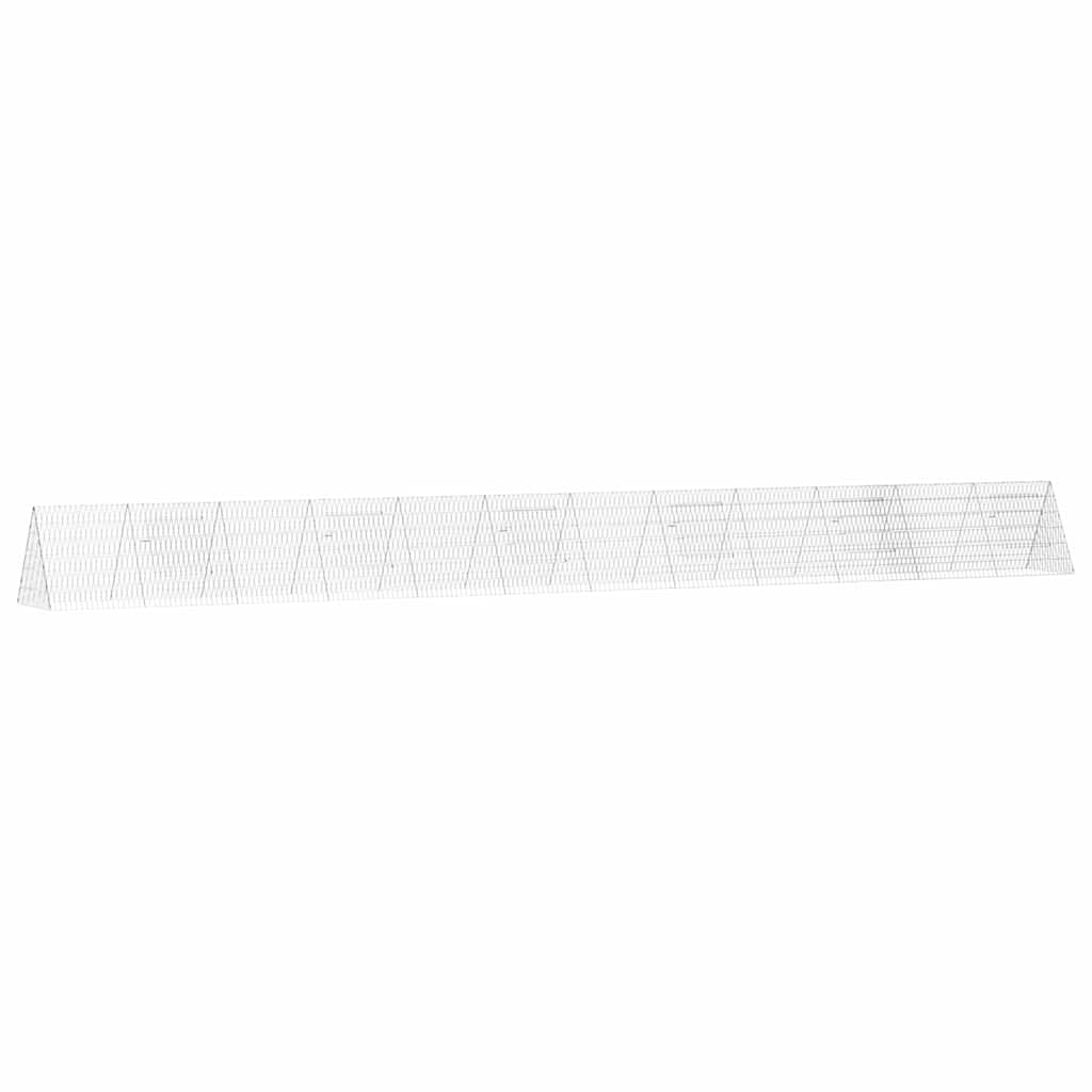 Konijnenkooi Zilver 650 X 55 X 55 Cm Gegalvaniseerd Staal