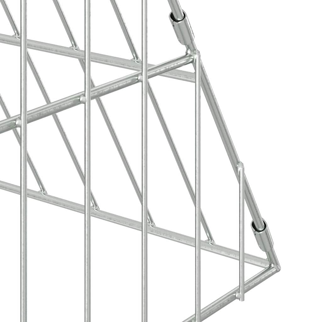 Konijnenkooi Zilver 430 X 100 X 85 Cm Gegalvaniseerd Staal