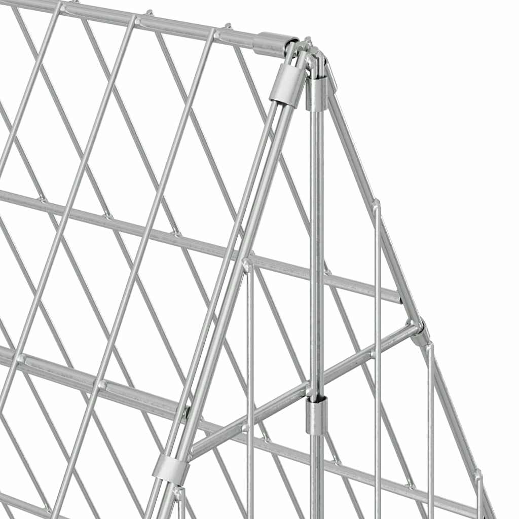 Konijnenkooi Zilver 430 X 100 X 85 Cm Gegalvaniseerd Staal