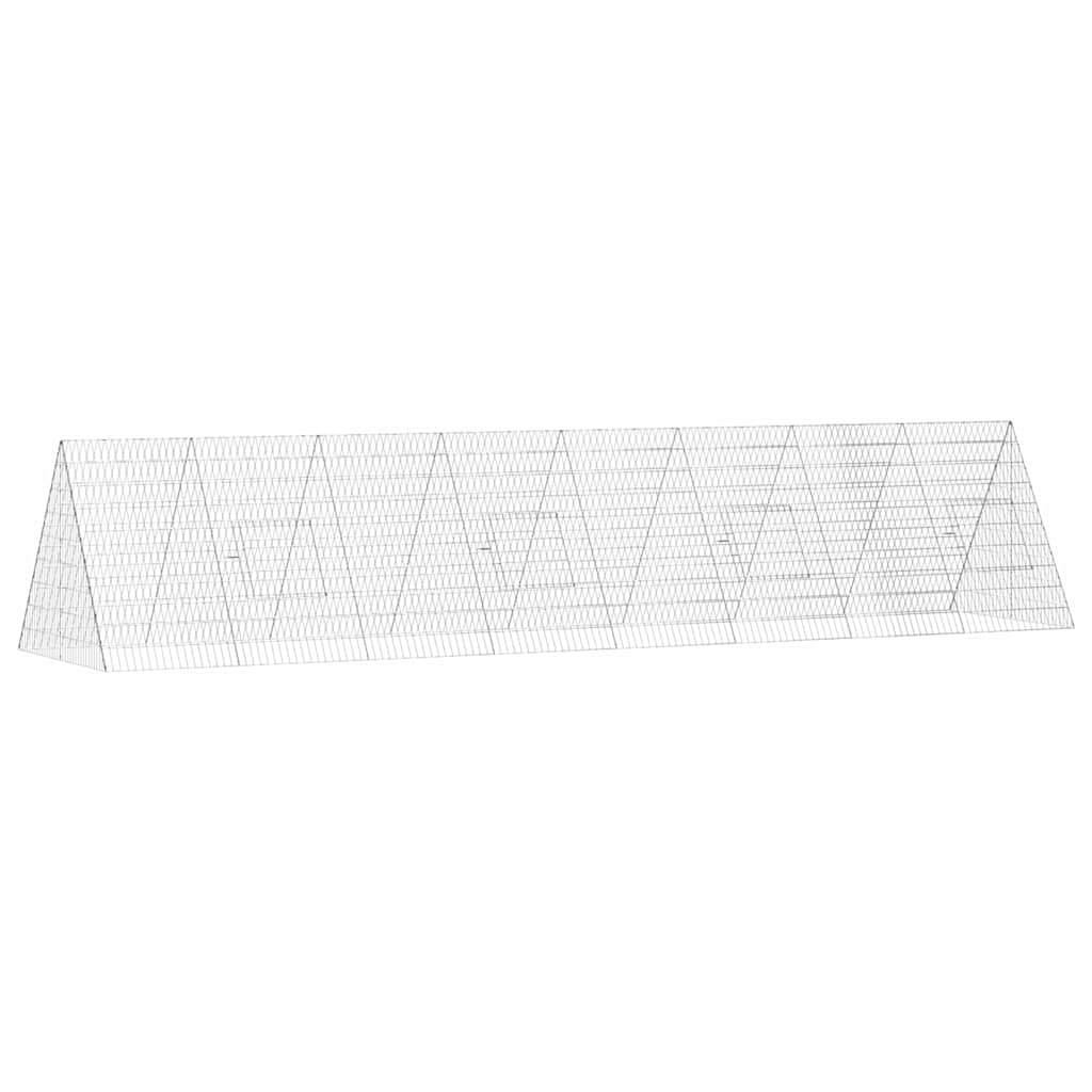 Konijnenkooi Zilver 430 X 100 X 85 Cm Gegalvaniseerd Staal