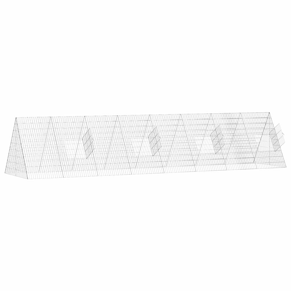Konijnenkooi Zilver 430 X 100 X 85 Cm Gegalvaniseerd Staal