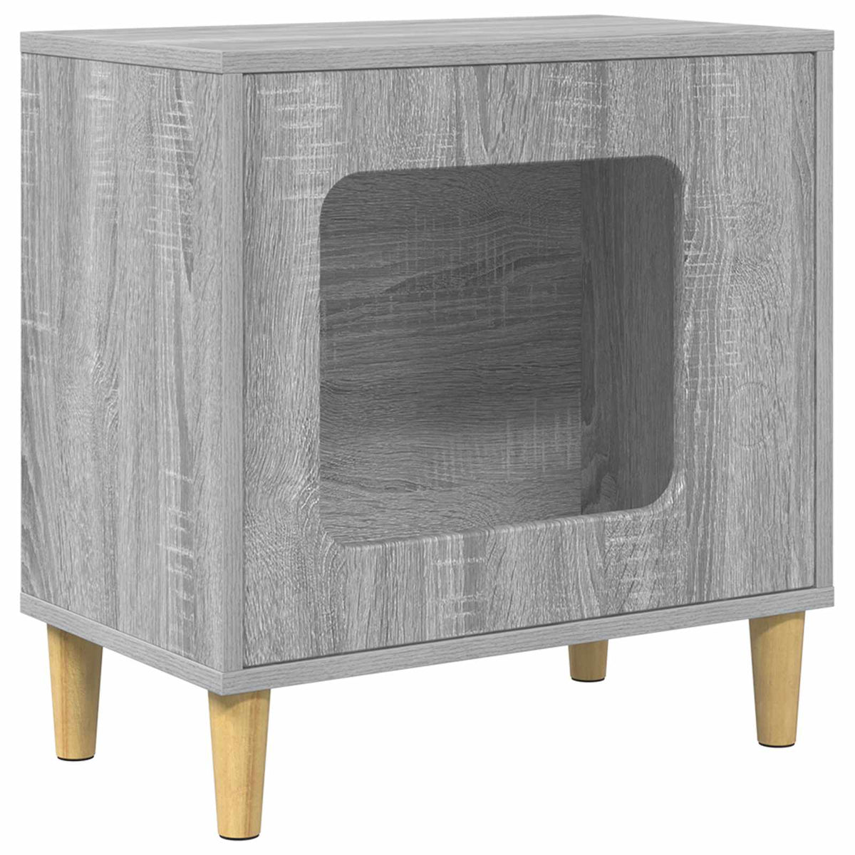 Kattenhuis 51 X 30 X 52 Cm Bewerkt Hout