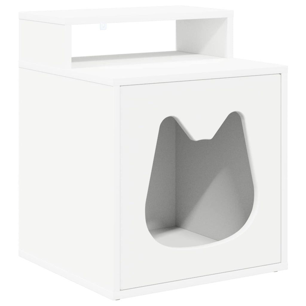 Kattenhuis 42,5 X 40 X 53,5 Cm Bewerkt Hout