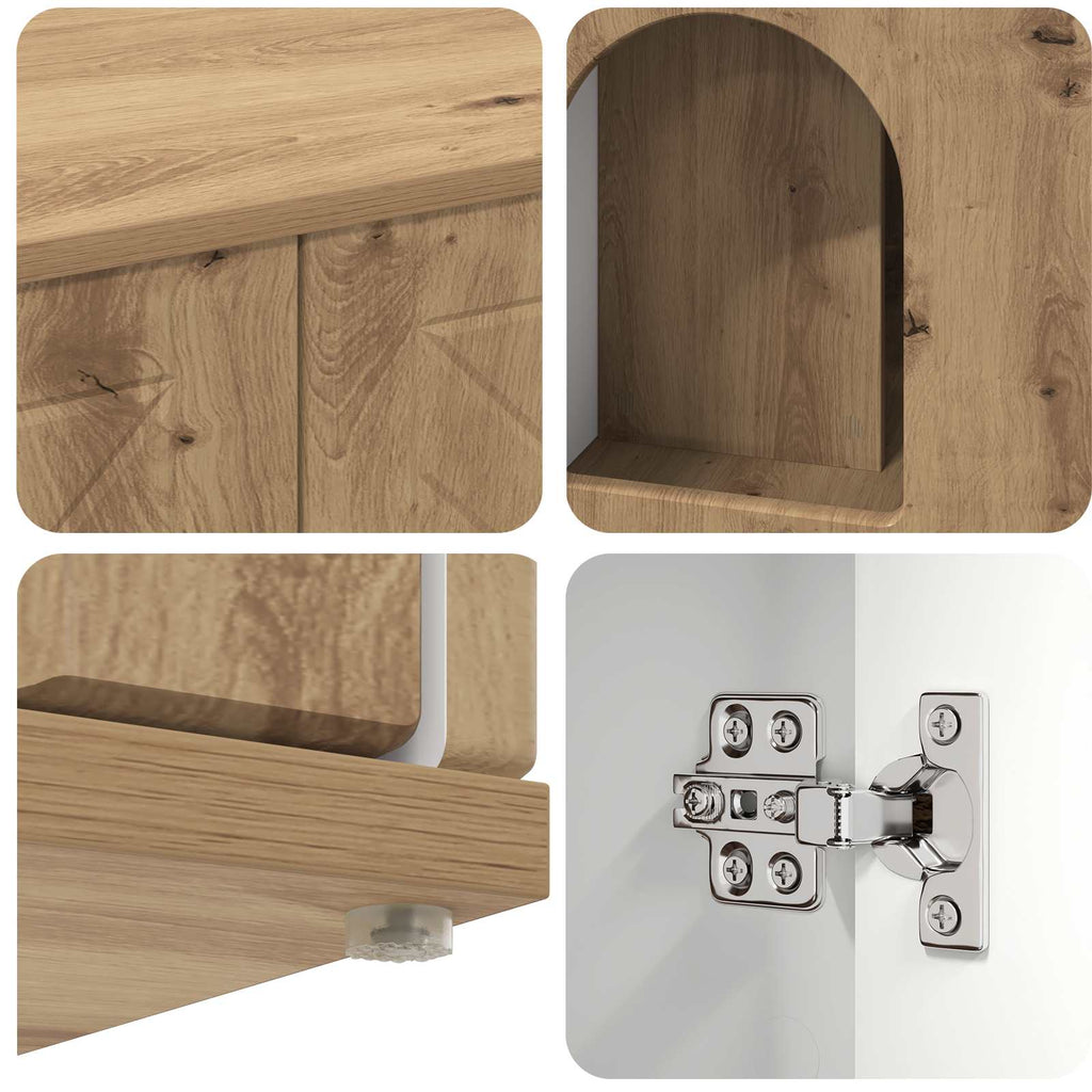Kattenhuis 85 X 55 X 50,5 Cm Bewerkt Hout