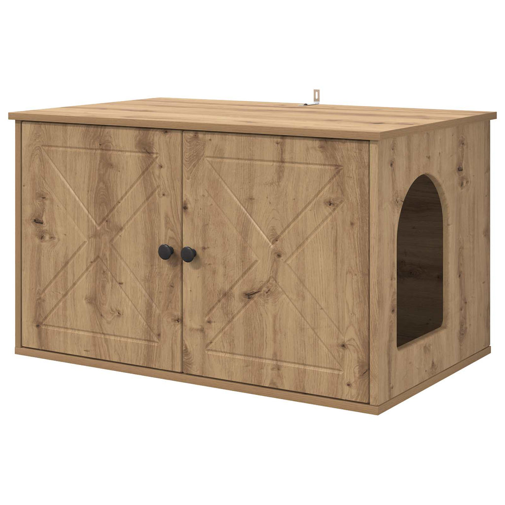 Kattenhuis 85 X 55 X 50,5 Cm Bewerkt Hout