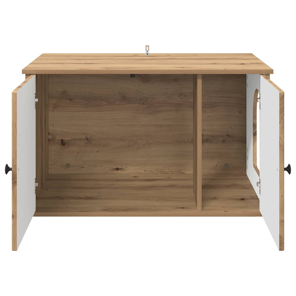 Kattenhuis 85 X 55 X 50,5 Cm Bewerkt Hout